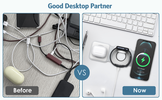 Wallman 3-in-1 Magnetic Foldable Wireless Charger (23W)